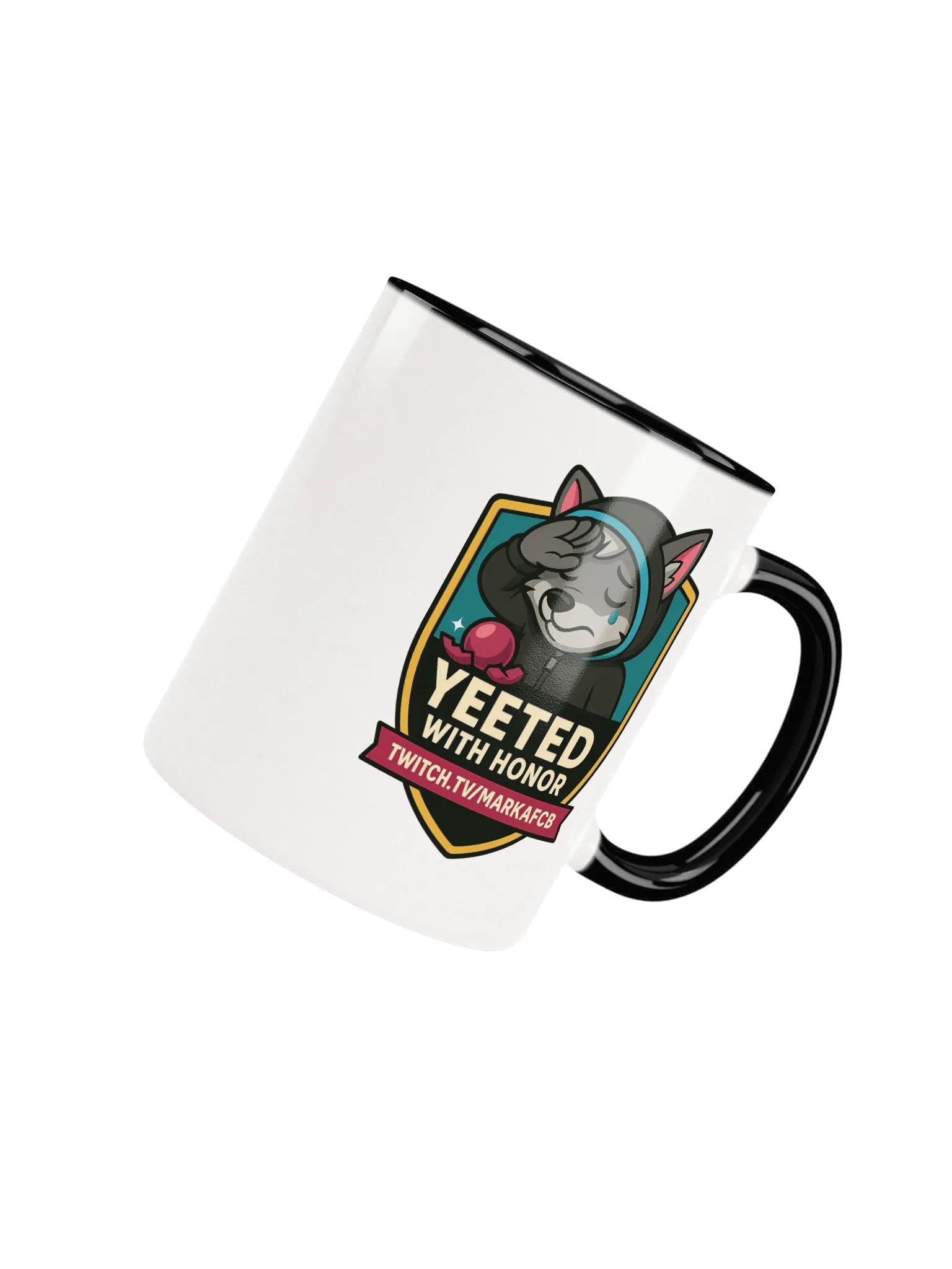 "YEETED WITH HONOR" MUG – Official Stream Mascot Edition product image (45)