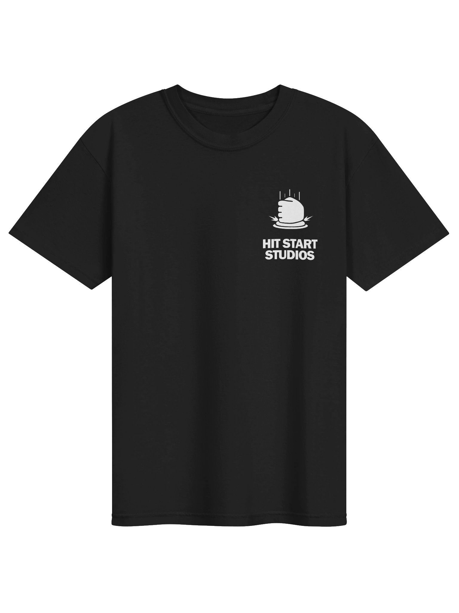 Hit Start Heavyweight T-Shirt Back Graphic Black product image (6)