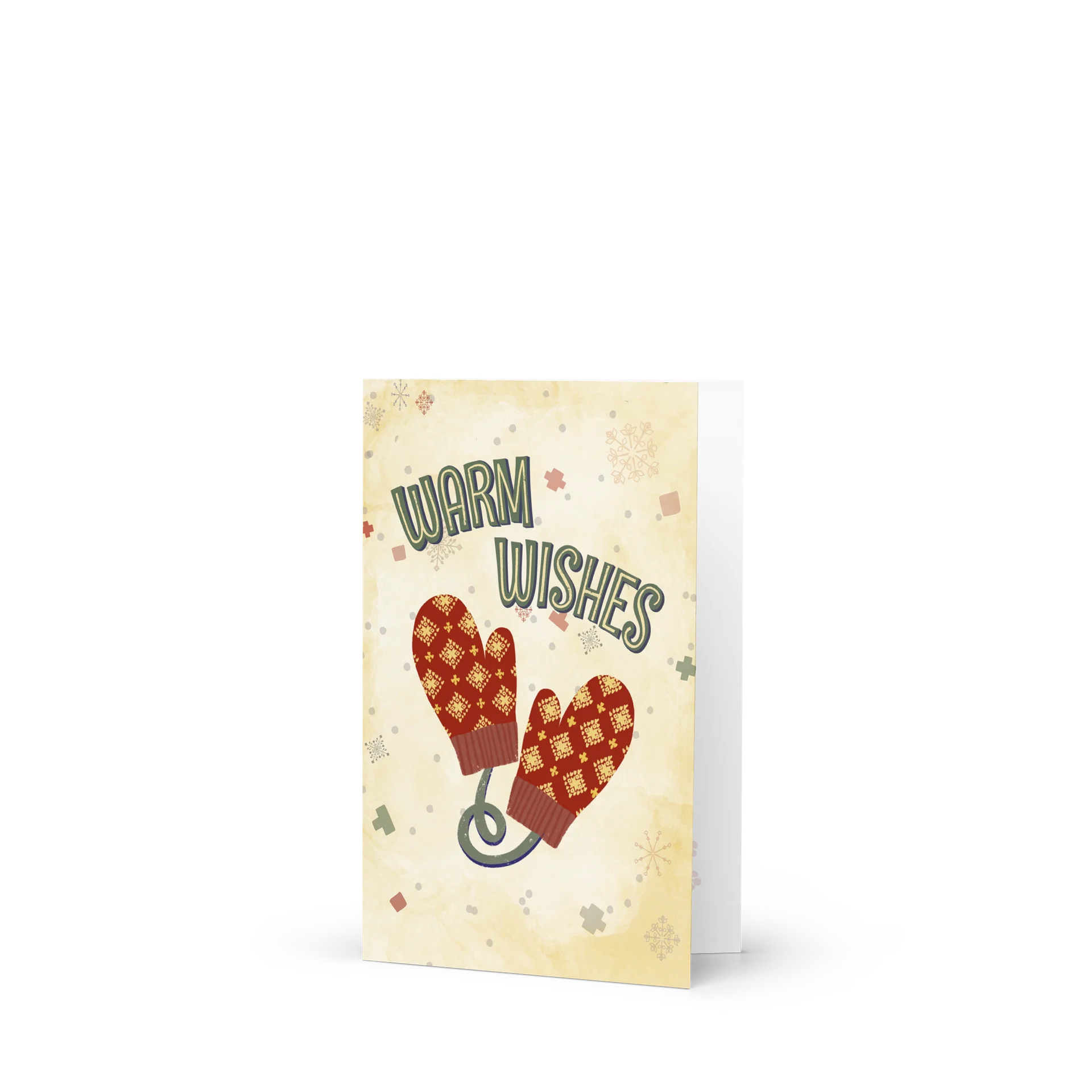Warm Wishes | Fair Isle Mittens Holiday Card product image (1)