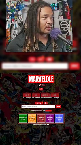 Comic Book Marveldle for Oct 14!!

Happy Visionquest day!

Today's the last day to vote for your new favorite Marvel Podcast!...