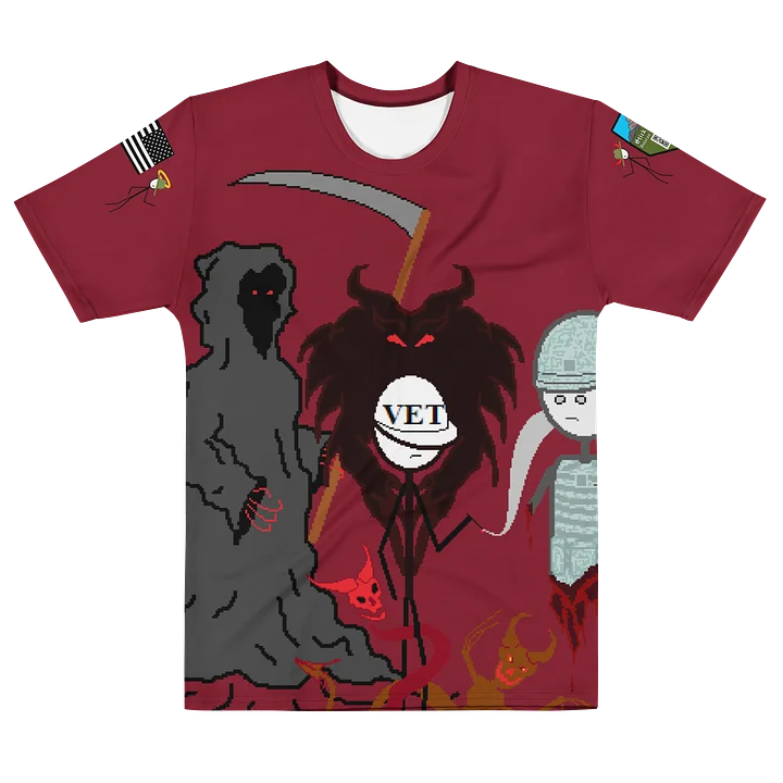 The Demons We Carry Cotton Red Shirt product image (1)