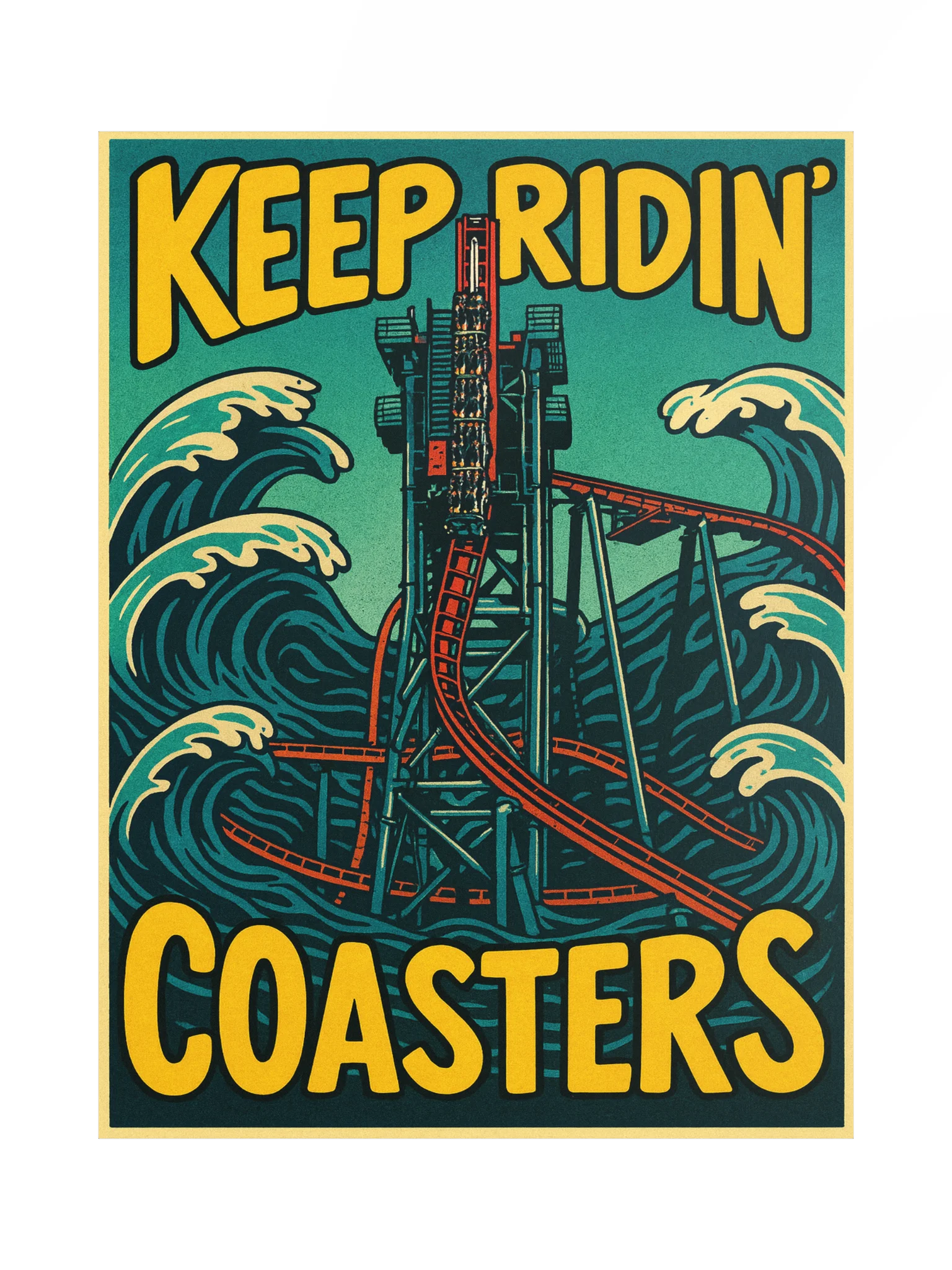 Vertical Tilt Coaster - Siren's Poster | 18x24" product image (1)