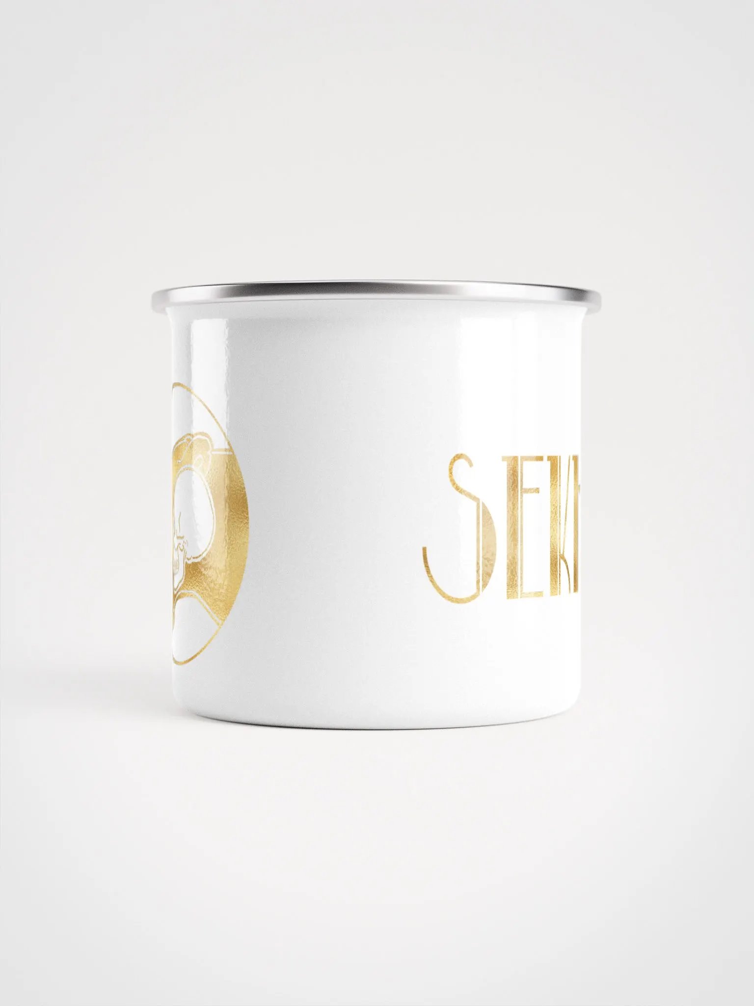Sekhali Logo Gold Foil Enamel Mug product image (3)