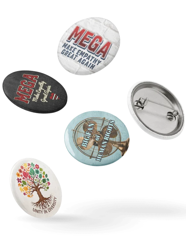 Solidarity Vibes button pins set product image (3)
