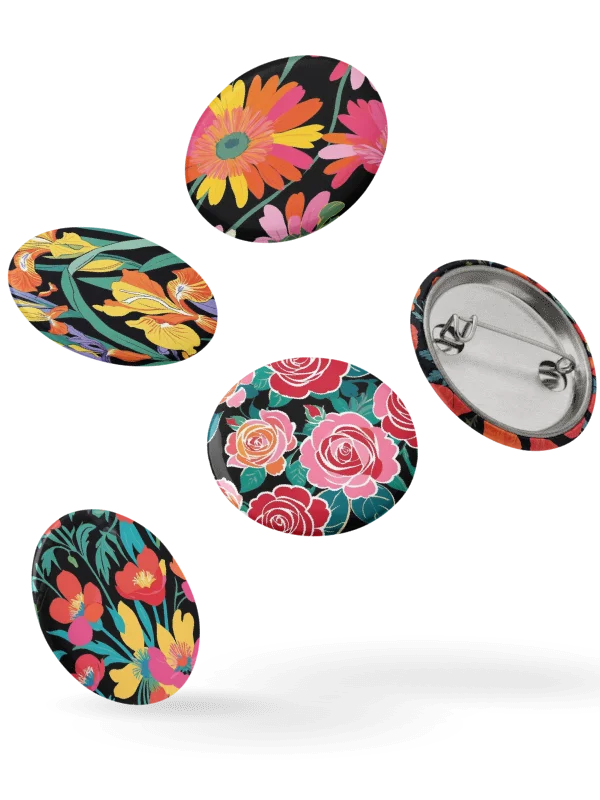 Floral Fusion Pin Buttons Set product image (8)