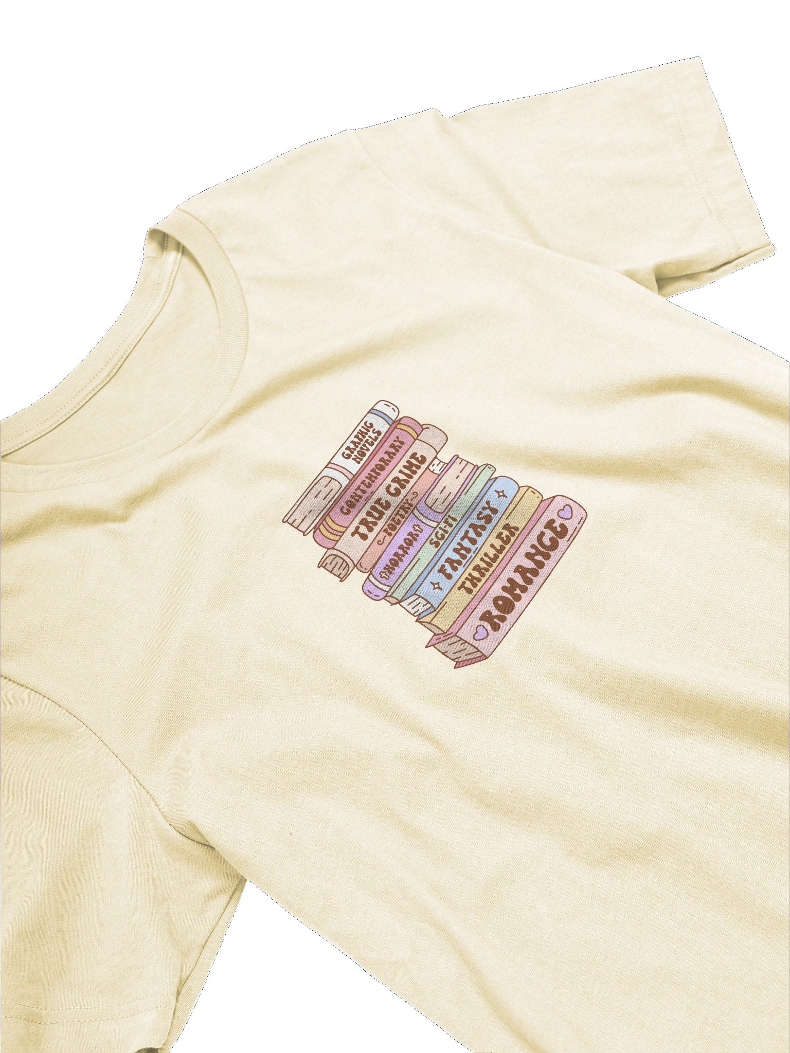 Genre Stack Unisex T-Shirt | Book Lover Literary Reader Vintage Character Tee product image (99)