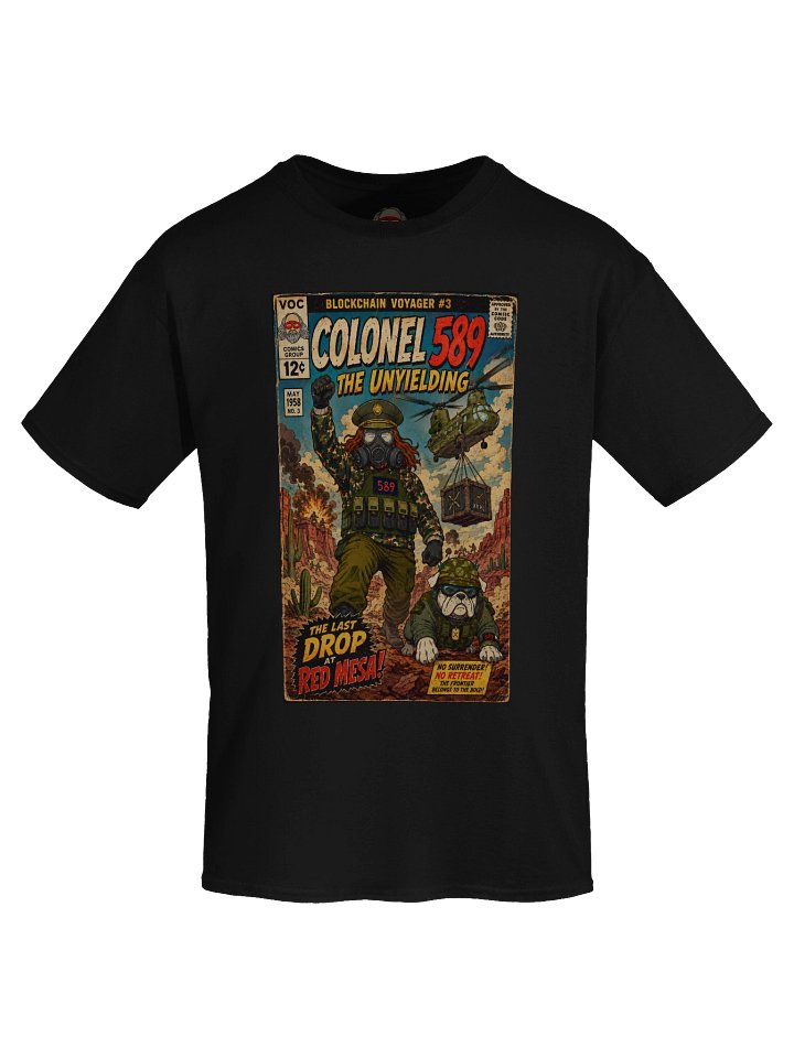 Colonel 589, The Unyielding - Blockchain Voyager #3 - Vintage Comic Tee product image (2)