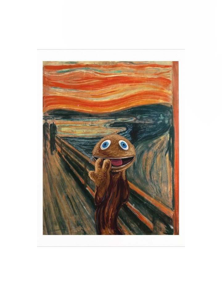 Screaming Zippy poster print (limited edition) product image (1)