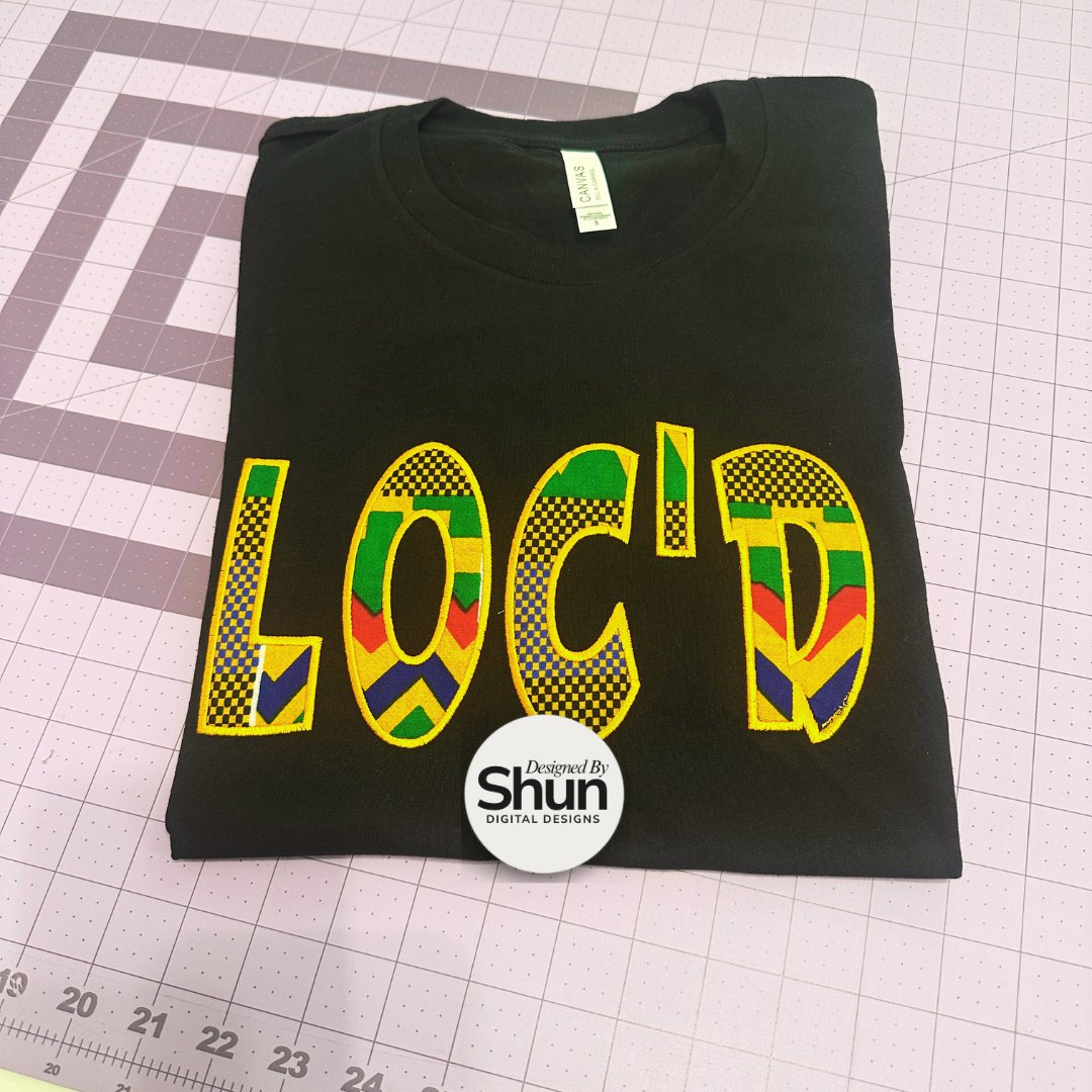 Loc'd Applique Embroidery Design product image (2)