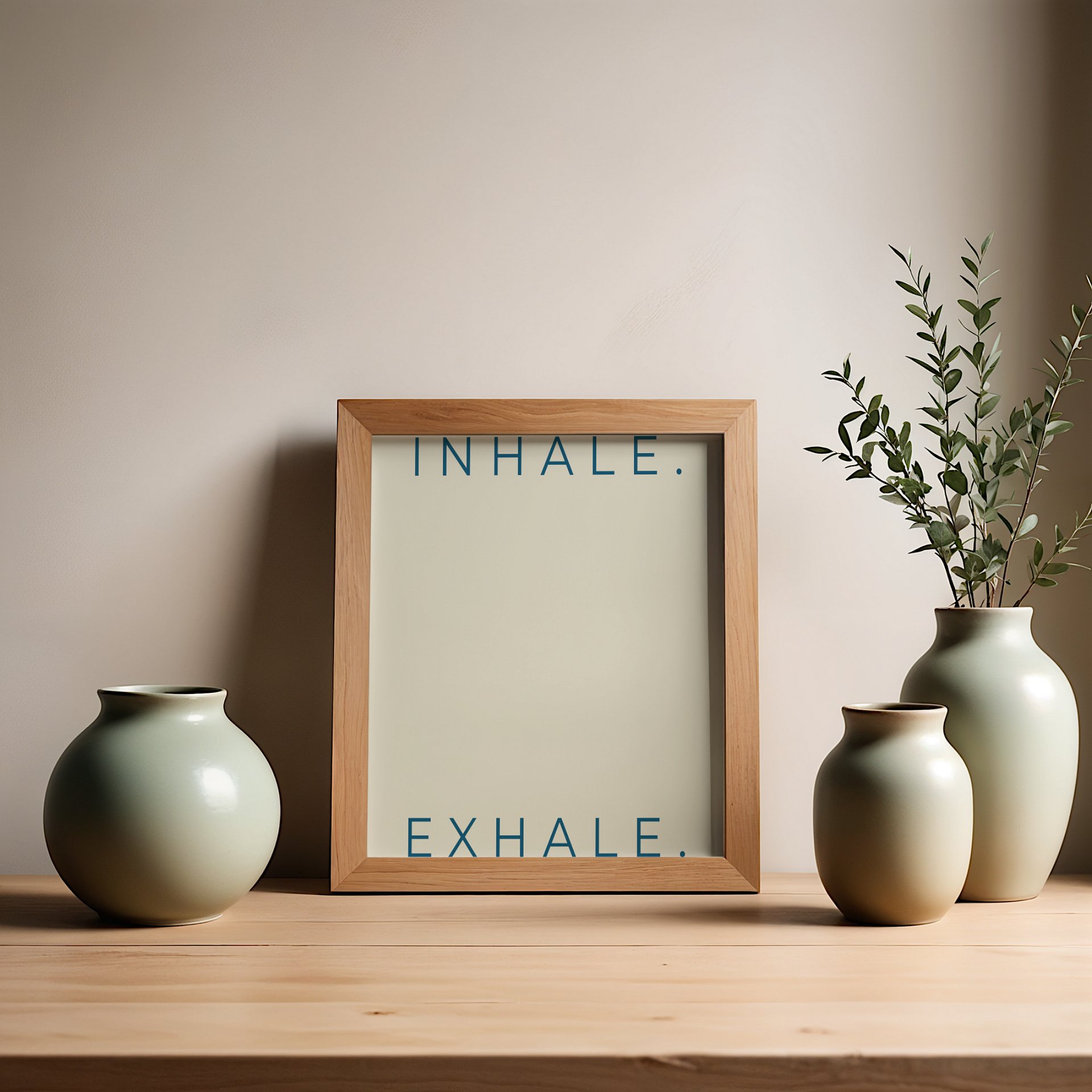 Minimalist Breathing Mantra Wall Art. (Digital Download) product image (4)