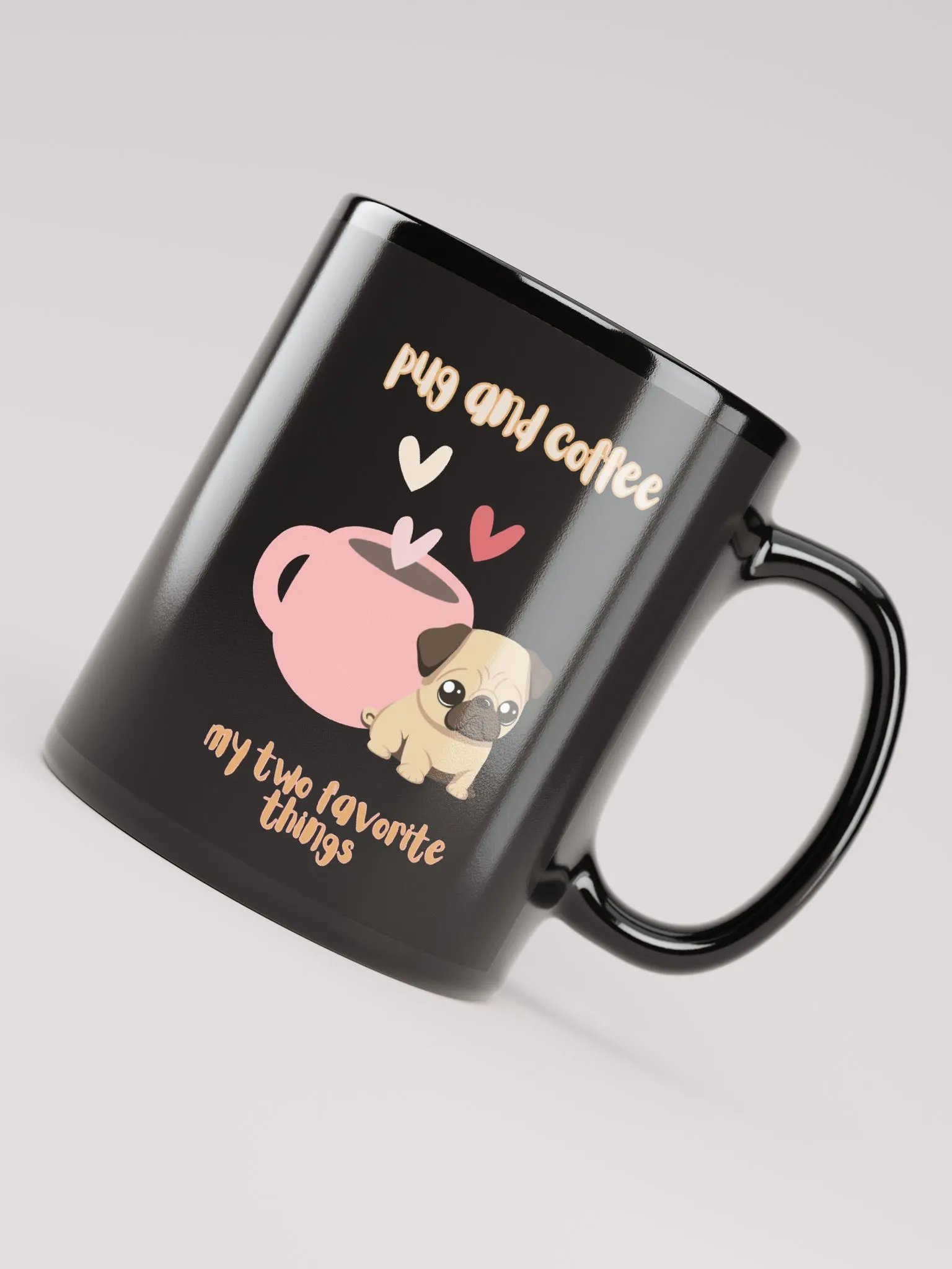 Pug and Coffee My Two Favorite Things Mug product image (4)