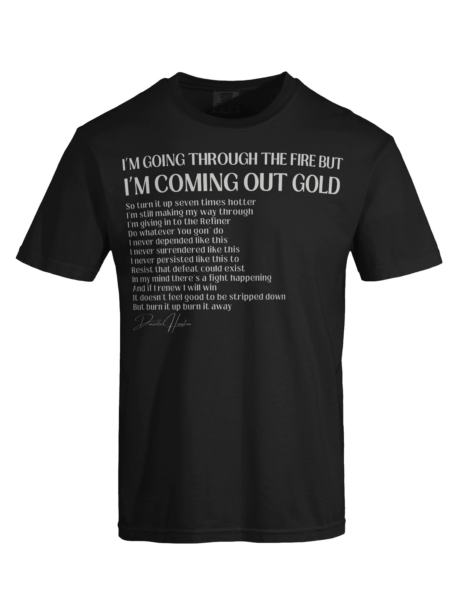 "Gold" Lyric Tee – “I’m Coming Out Gold” product image (6)