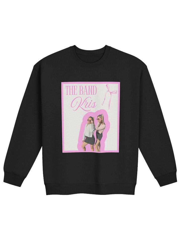 Playful Pink Bow Crewneck Sweatshirt product image (3)
