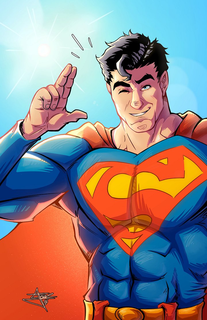 "Up,Up, and Away" | Superman Portrait product image (2)