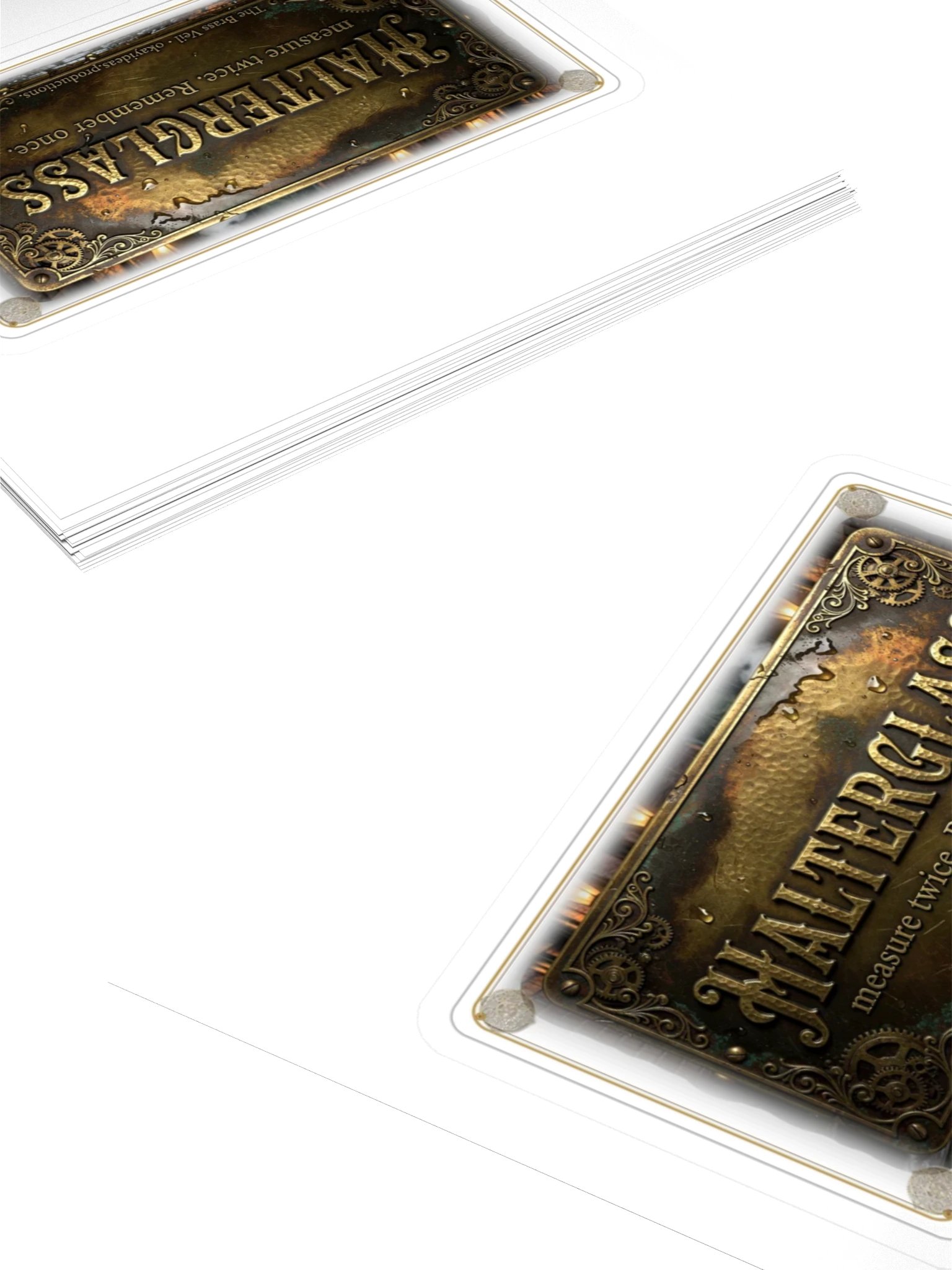 The Brass Veil — Halterglass Saying Sticker product image (4)