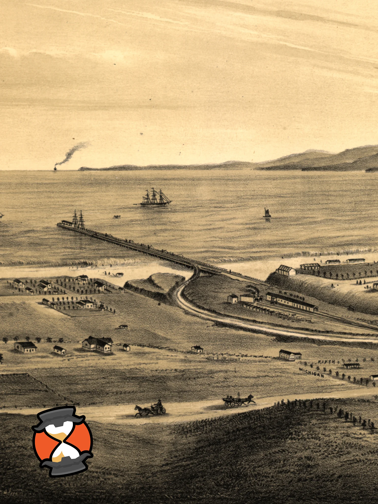 Santa Monica 1877 (Unframed Poster Print) product image (2)