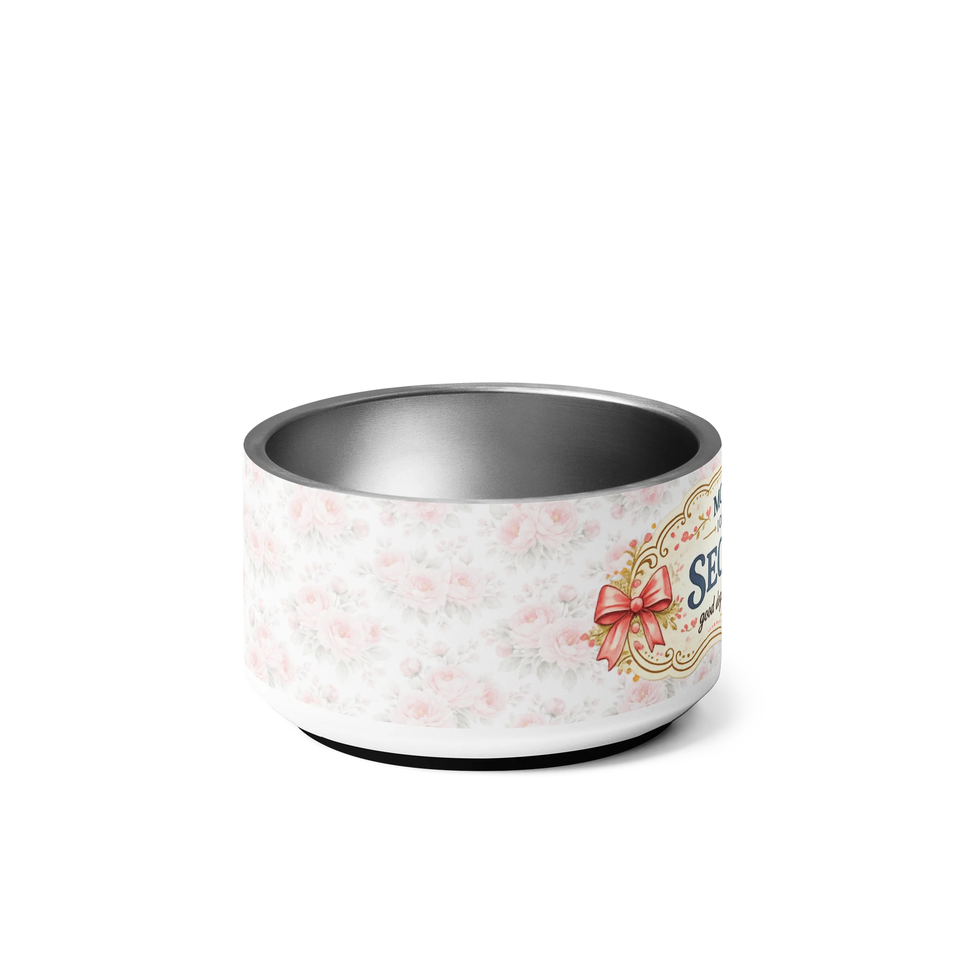 Dog Mom Pet Bowl – Mom Said I Could Have Seconds | Shabby Chic Dog Bowl product image (4)