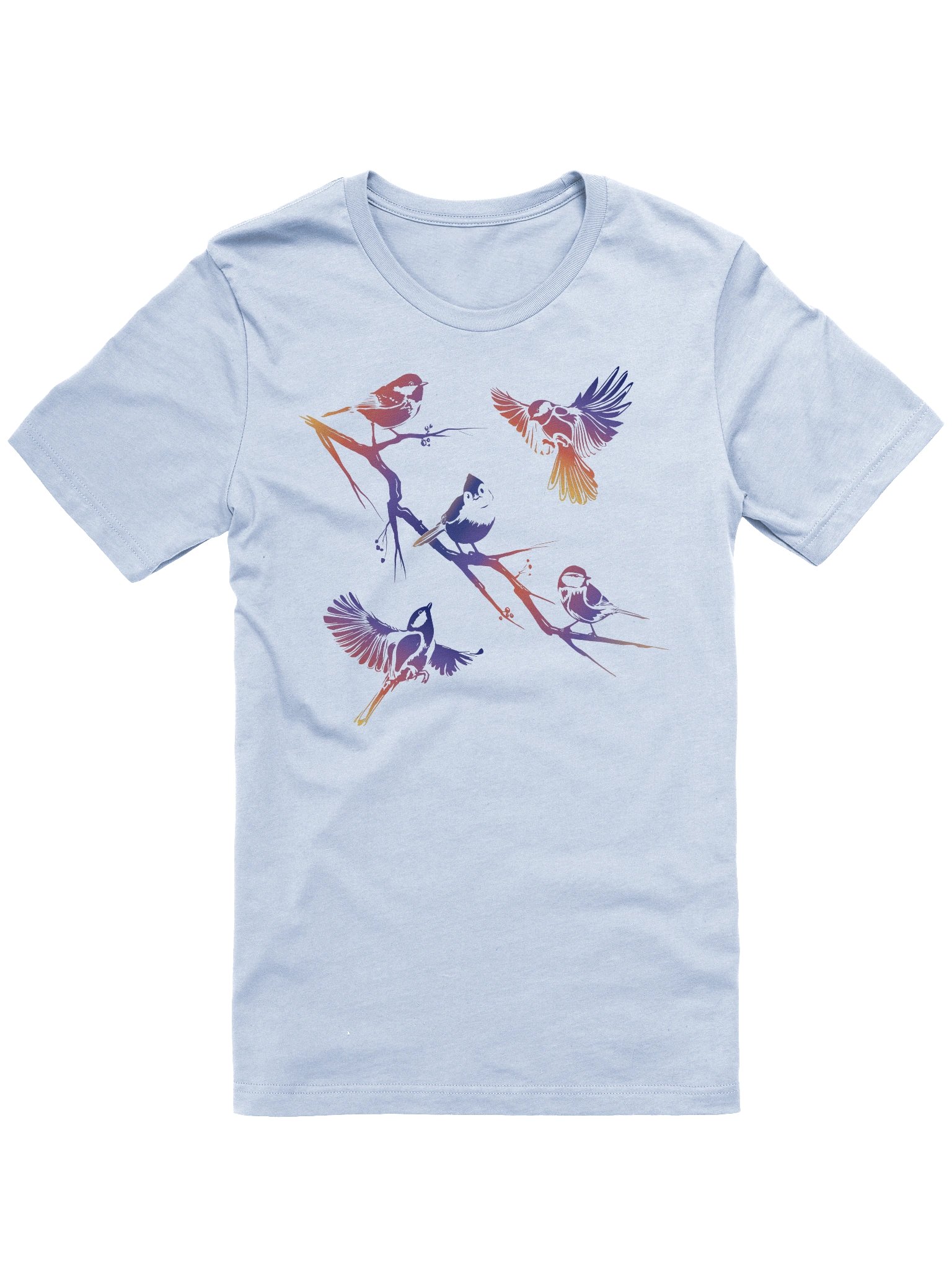 Colorful Titmice T-shirt product image (1)