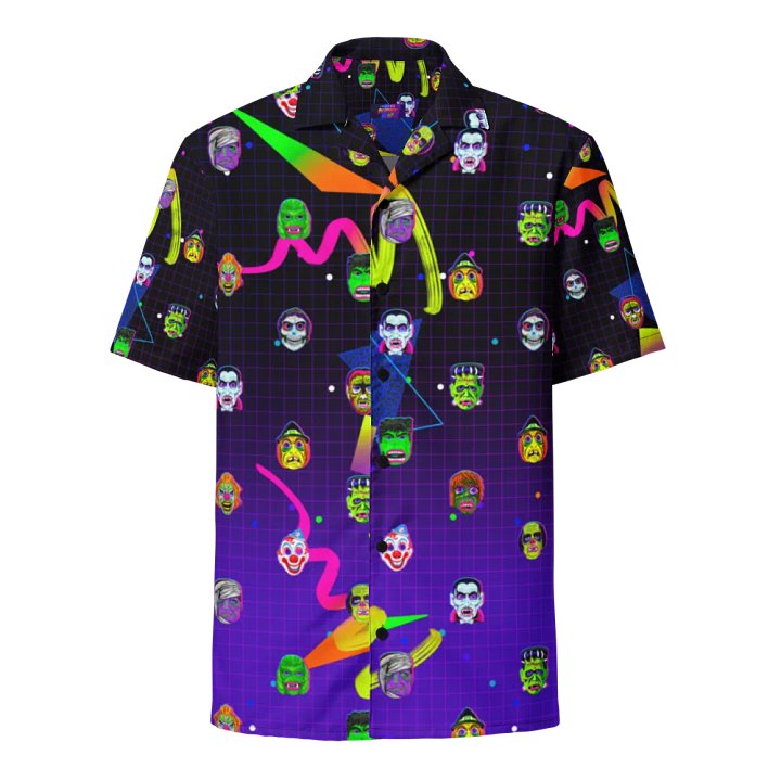 Horror Icons Hawaiian Button up product image (1)