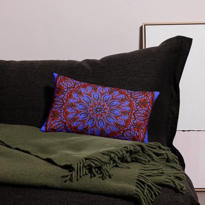 Symmetrical Serenity Mandala Pillow Case product image (2)
