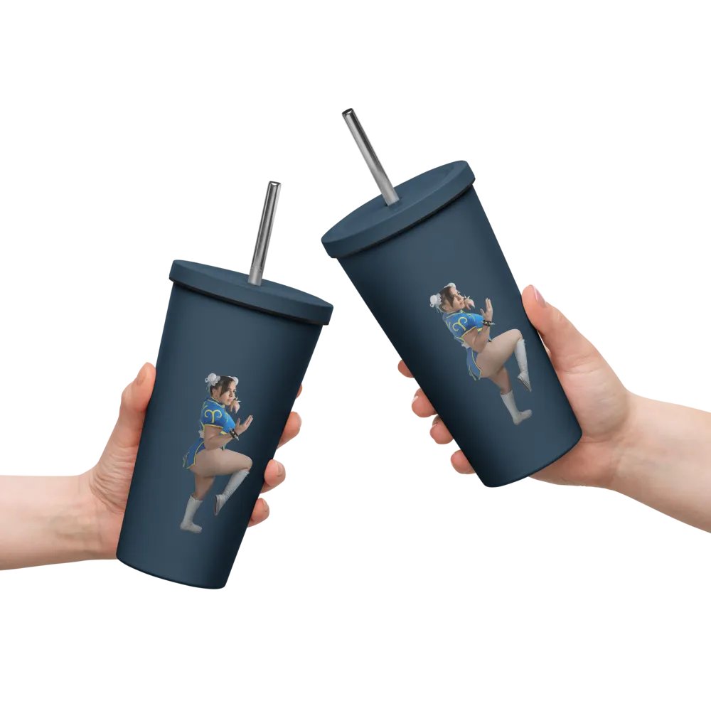 Chun Li Insulated Tumbler w/ Straw product image (8)