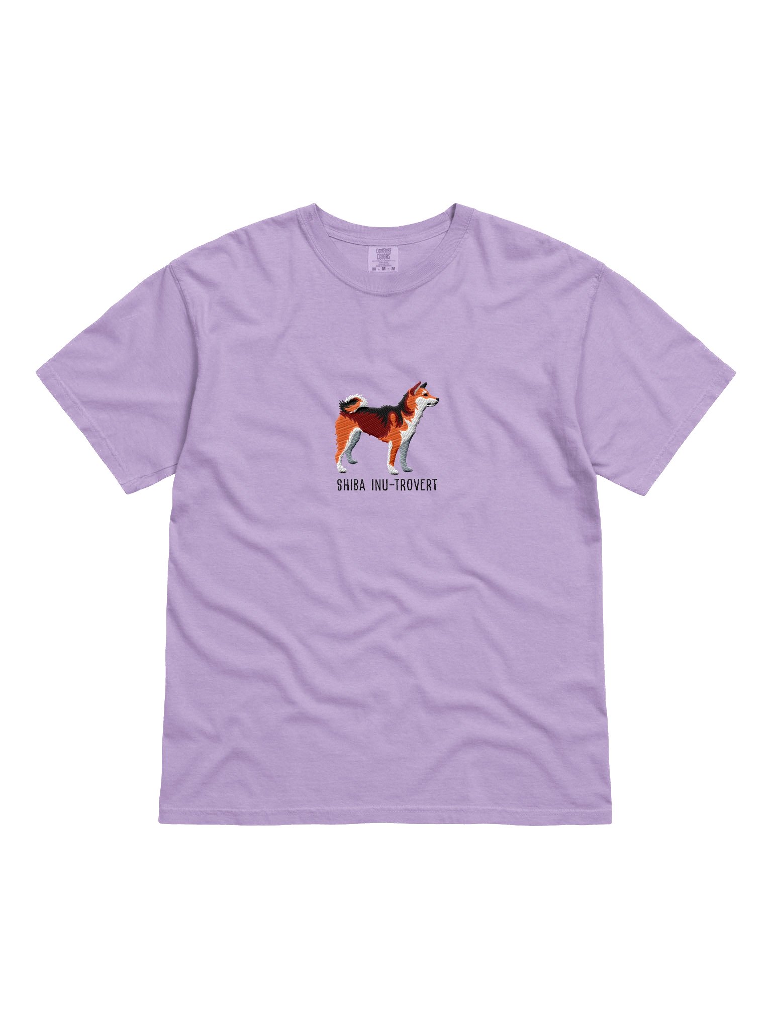Shiba Inu-trovert T-Shirt(Embroidered) of a Shiba Inu(Sesame) product image (4)
