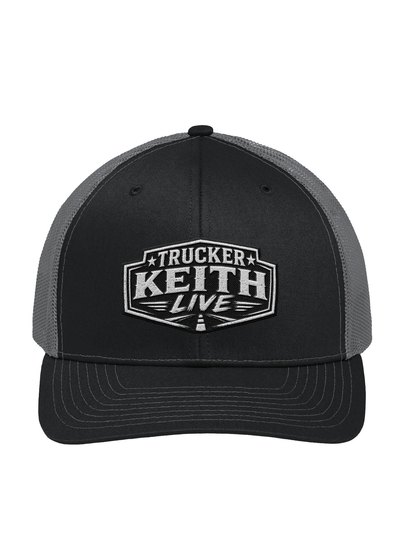 Trucker Keith Live White Shield Logo Hat product image (1)