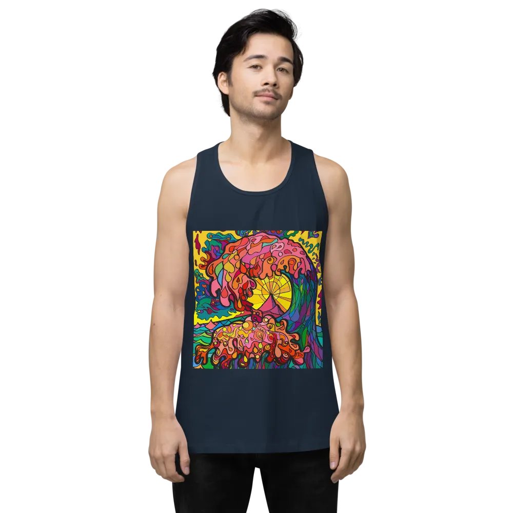 Vibrant Swirls Men's Tank Top - Ocean Wave product image (50)
