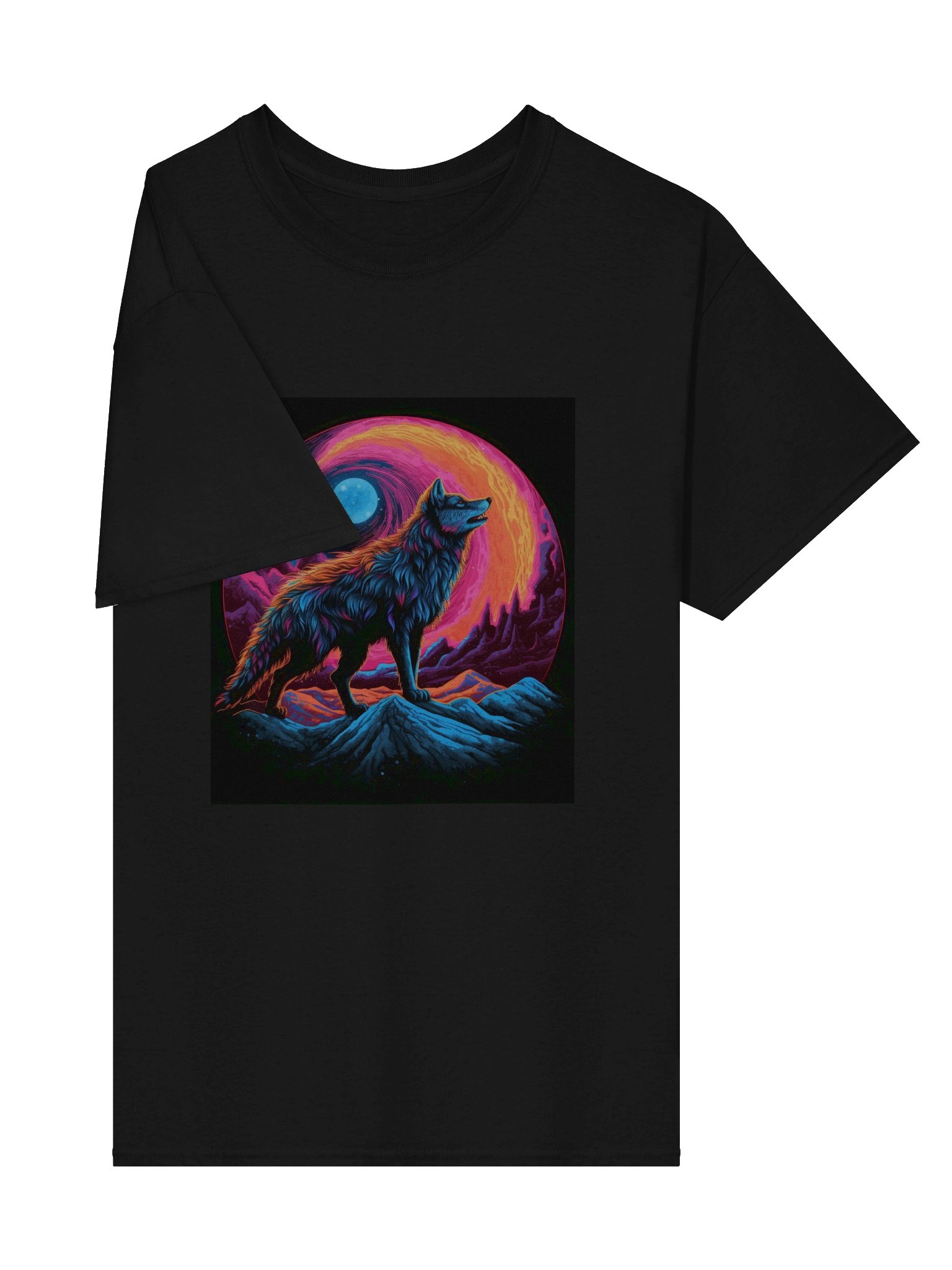 Lunar Wolf Mountain T-Shirt product image (3)