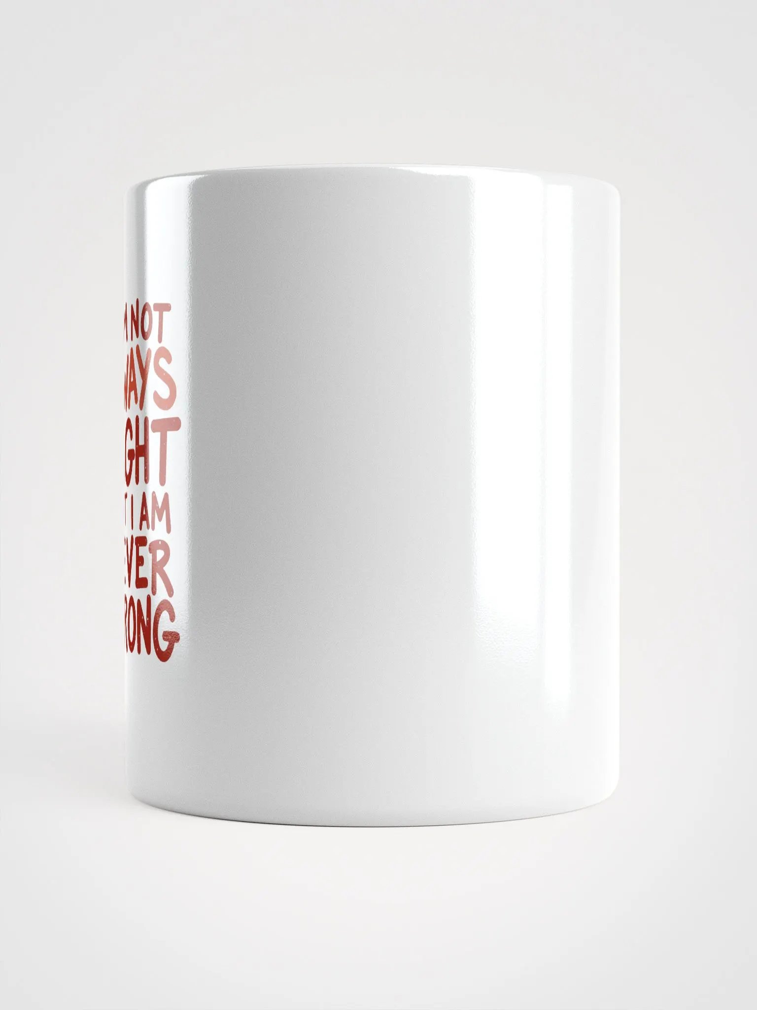 Never Wrong Red Handwritten Mug product image (14)