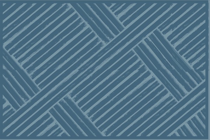 Chic Blue Herringbone Area Rug product image (1)