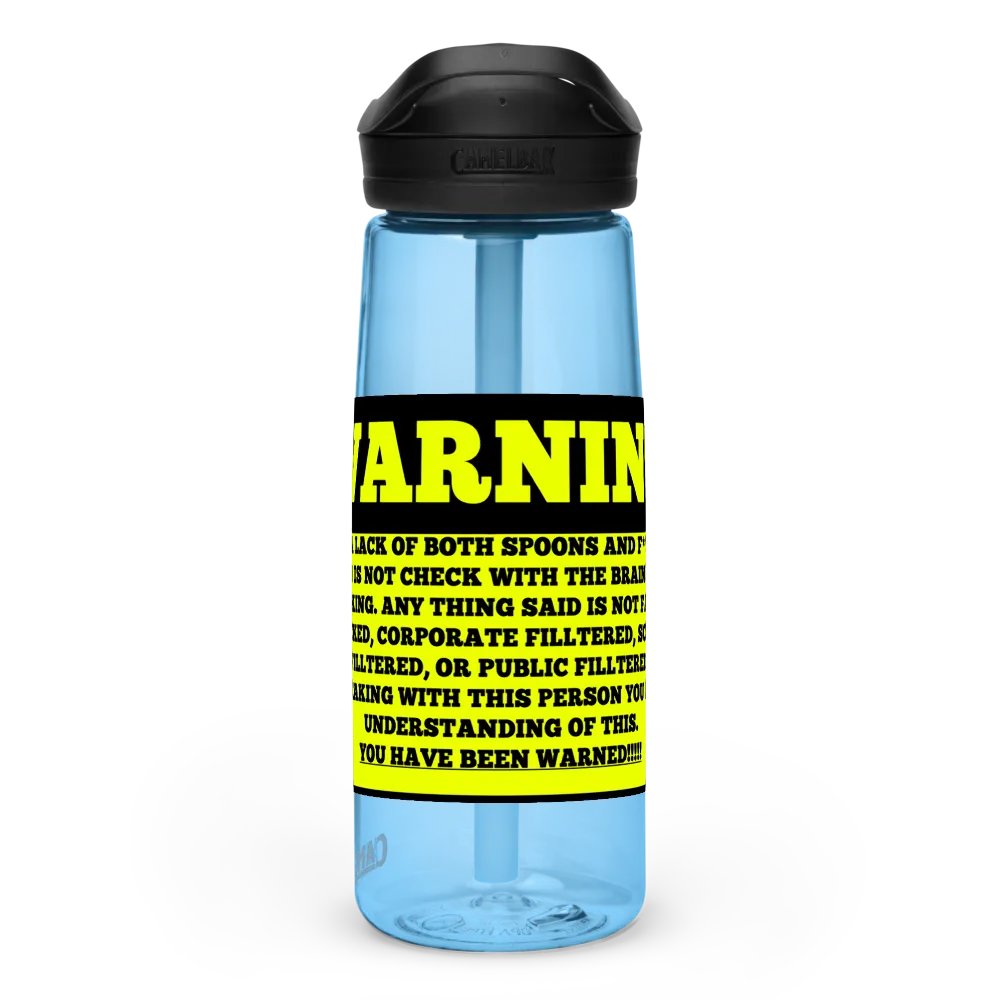 Unfiltered Warning Sports Bottle product image (2)