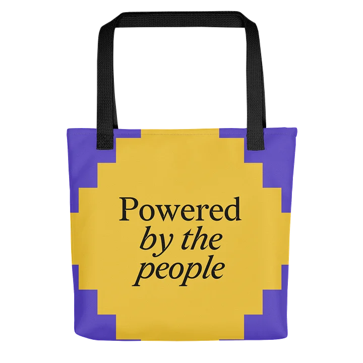 Powered by the People Tote (Purple/Yellow) product image (2)