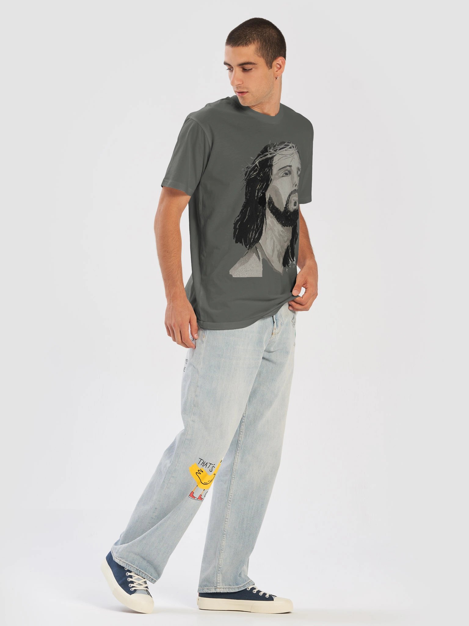 Christ Head Premium T-Shirt product image (5)