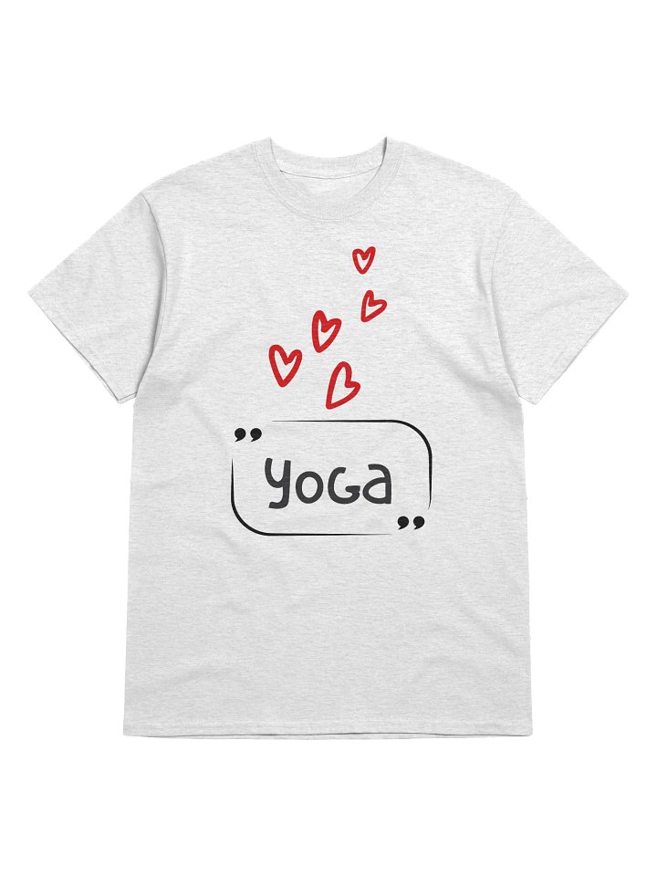 Love Yoga T-Shirt - Hearts Design product image (1)