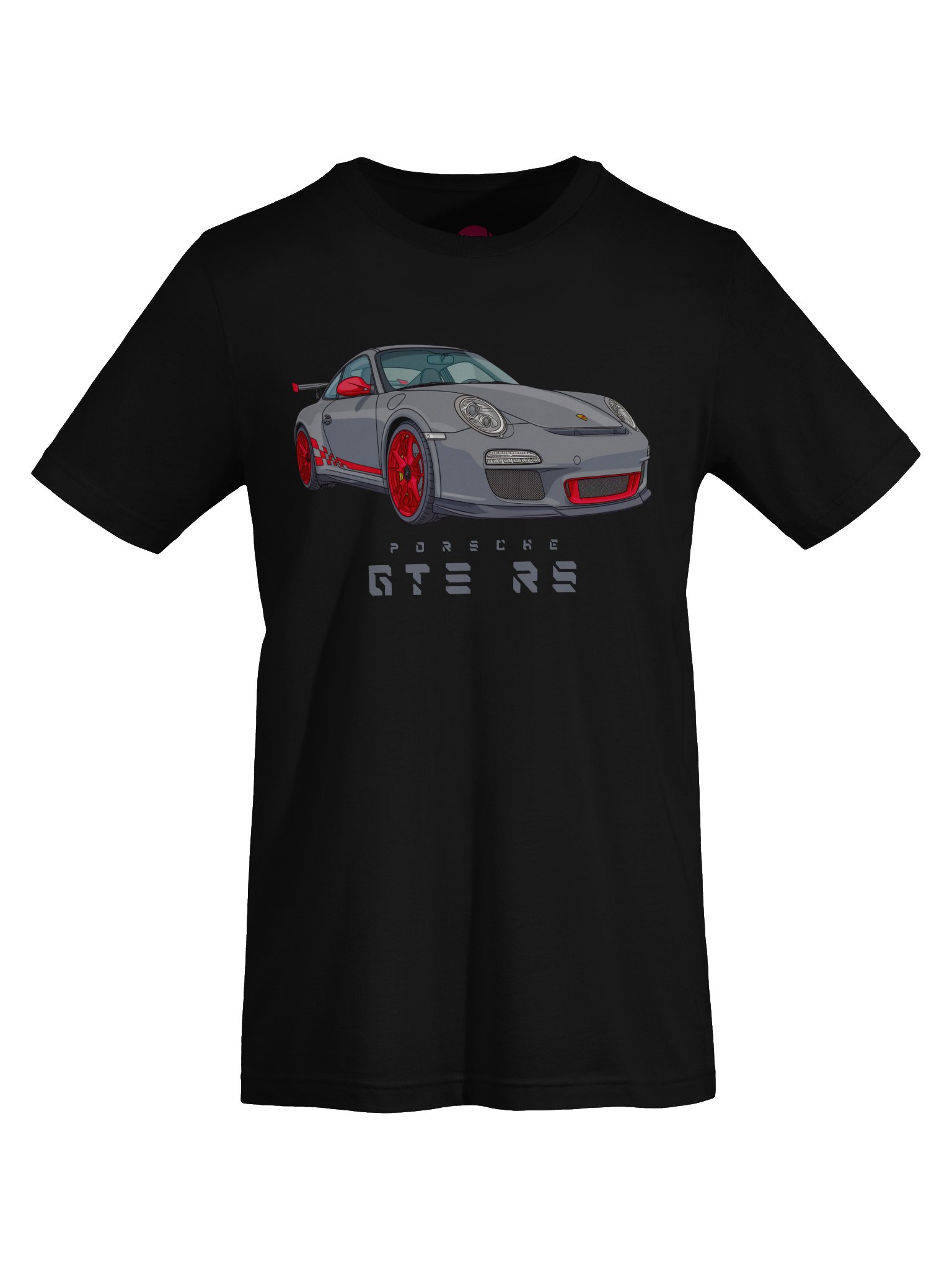 Grey Porsche GT3 RS Shirt (Retro, Sketch, Silhouette) product image (58)
