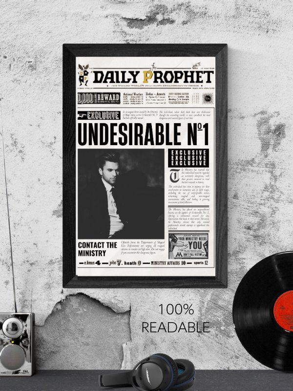 Magical Undesirable Number 1 Newspaper 100% Customizable Template Bundle product image (3)