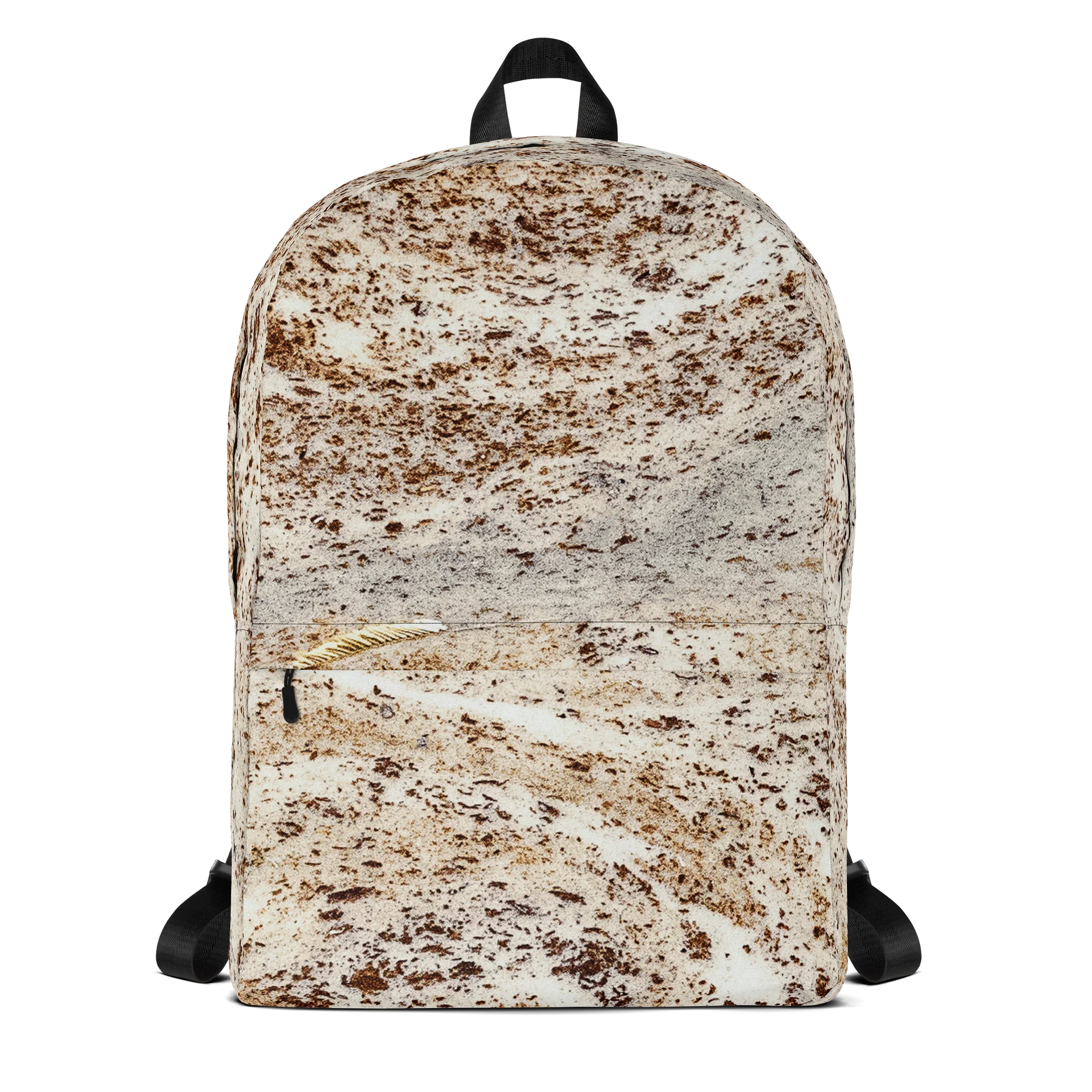 Espresso Swirl: All-Over Print Earthy Brown & Cream Adventure Backpack product image (1)