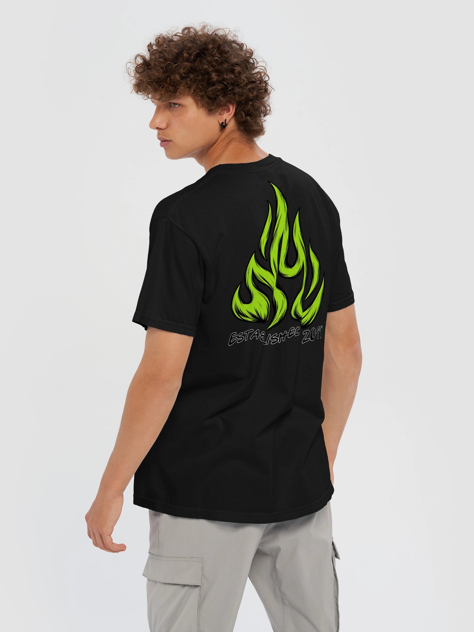 Modern Textured Flame Design Relaxed Fit product image (6)