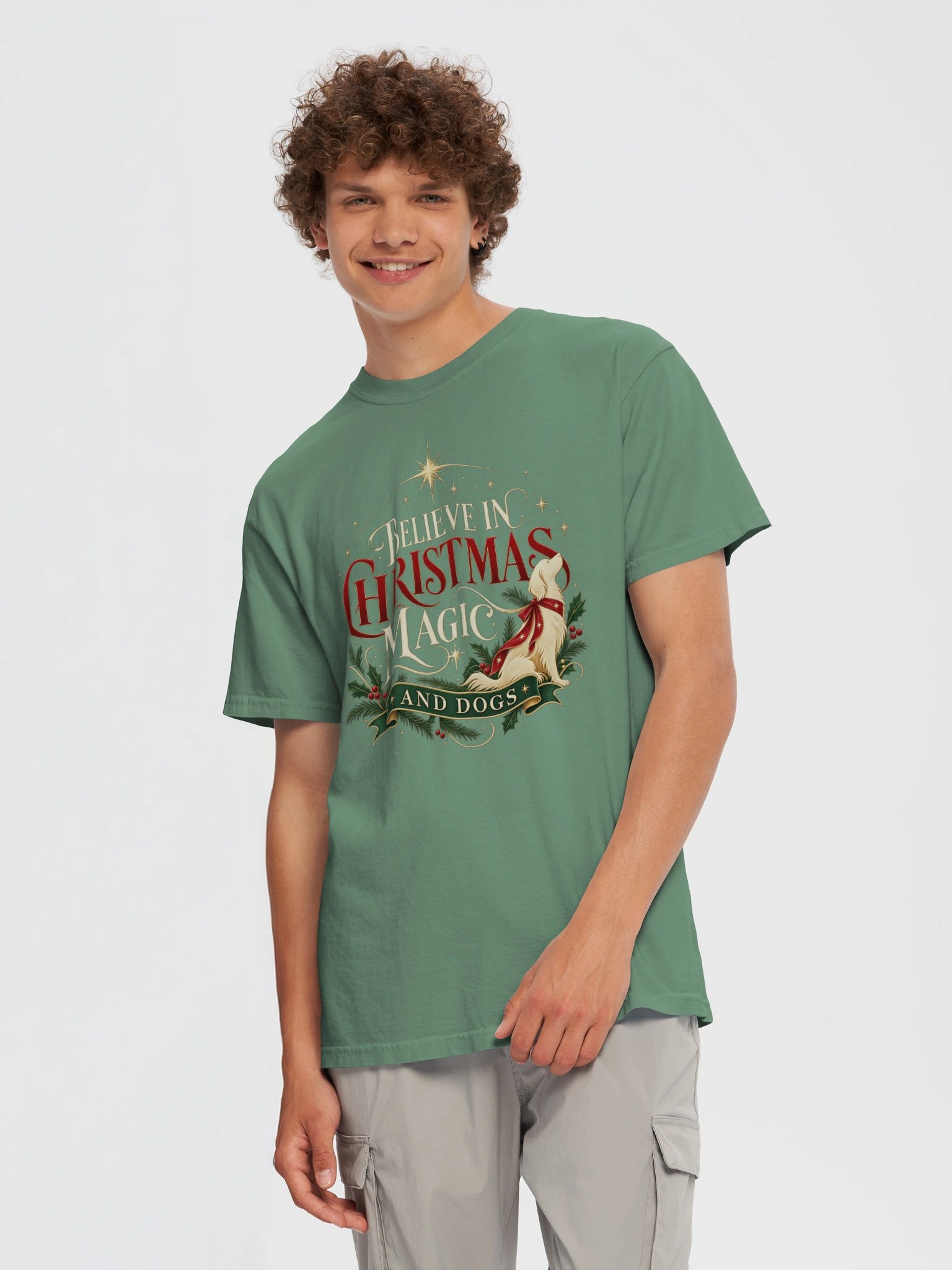 Christmas Dog T-Shirt for Women – Holiday Dog Lover Shirt product image (7)