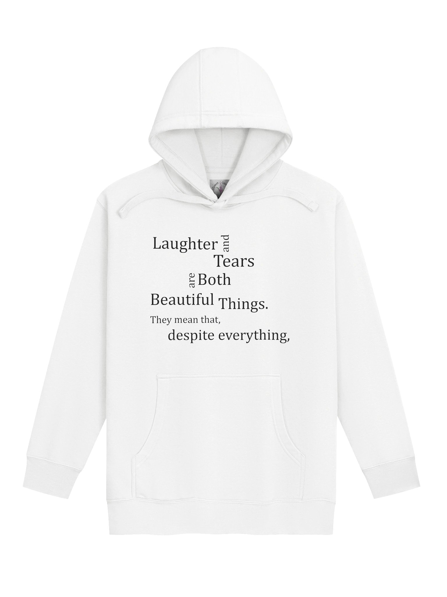 Life is Still Worth Living Hoodie - Black letters product image (2)