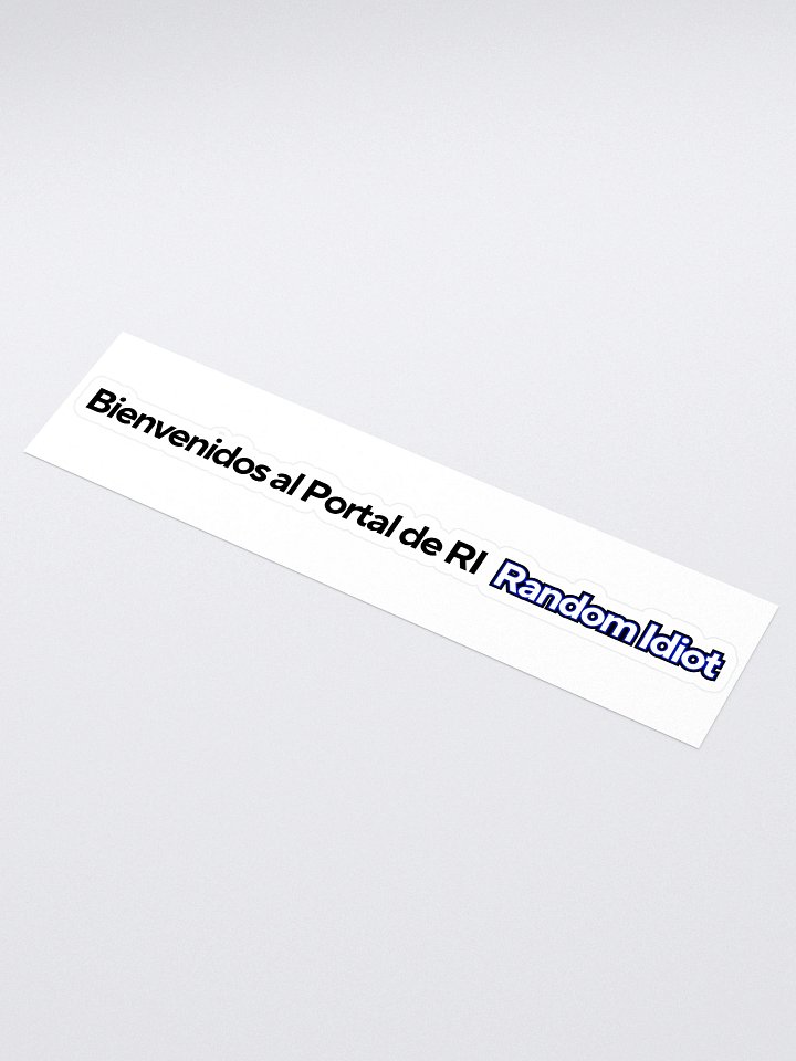 Random Idiot ESP Tagline Cut Stickers (Single) product image (1)