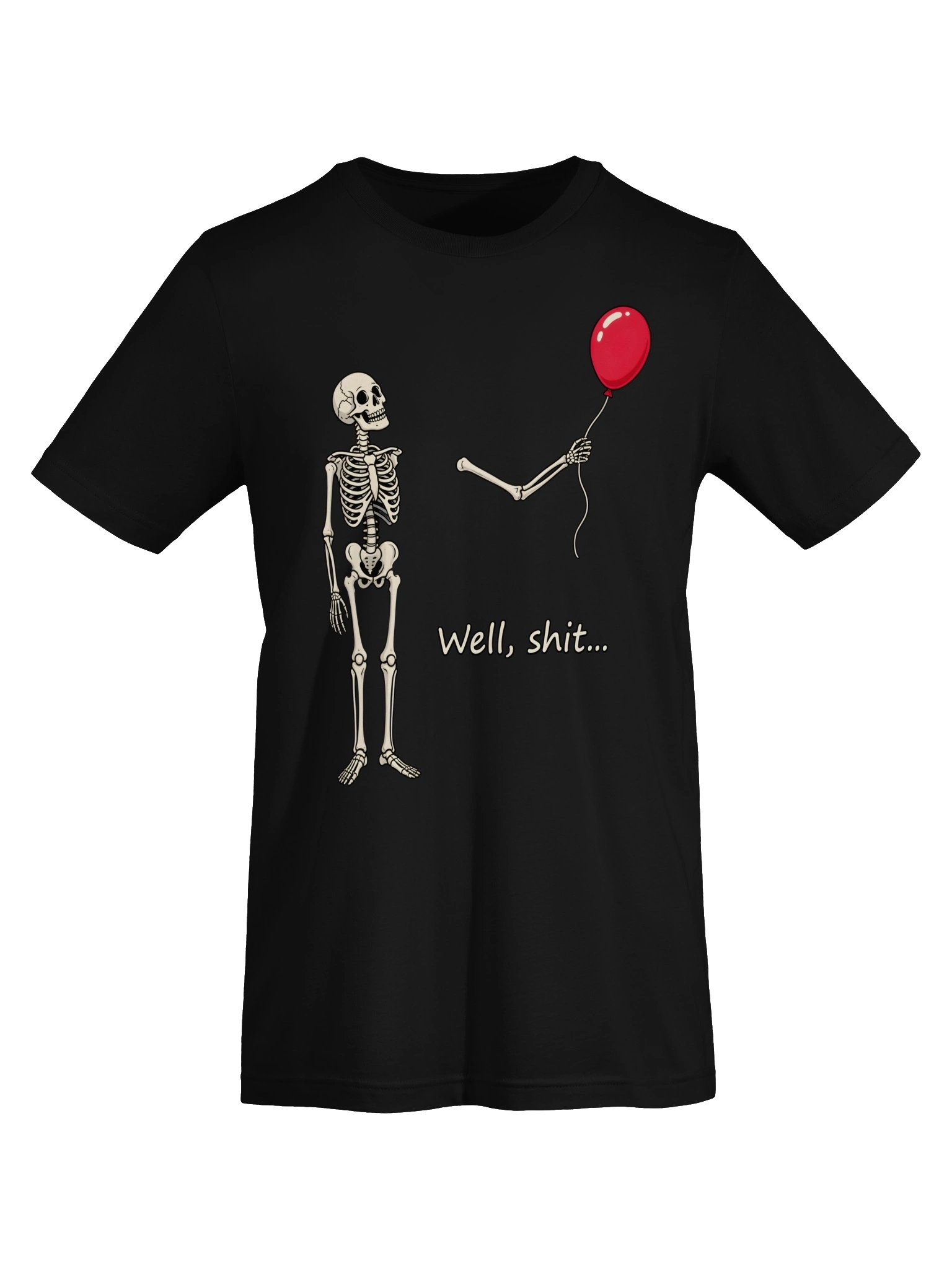 Well, Shit… Skeleton Balloon T-Shirt product image (42)