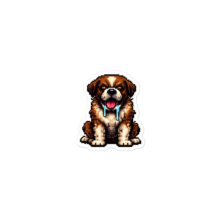Cujo Retro Pixel Art Laptop Sticker product image (2)