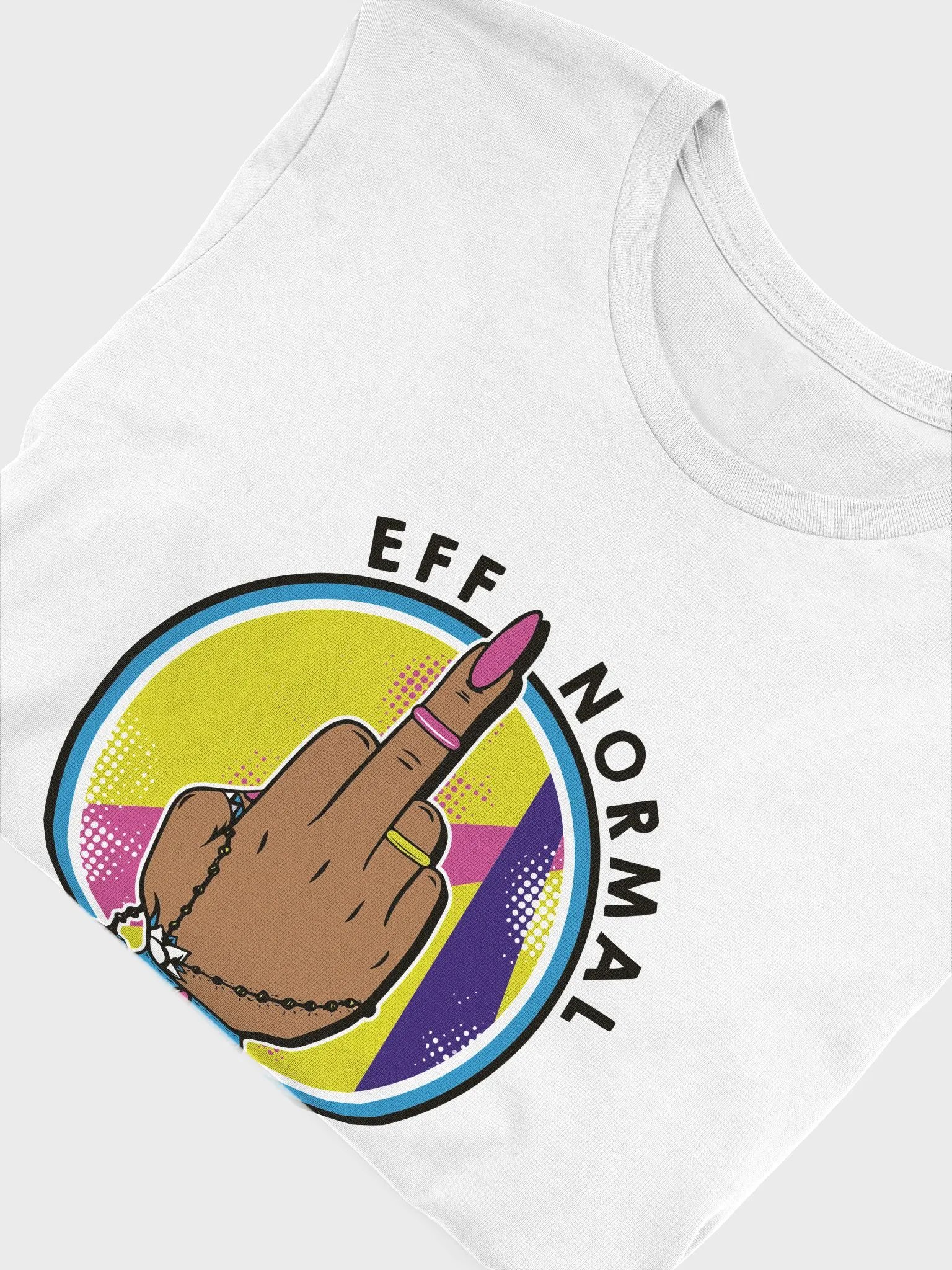 EFF NORMAL Statement White Tee (Brown) product image (4)