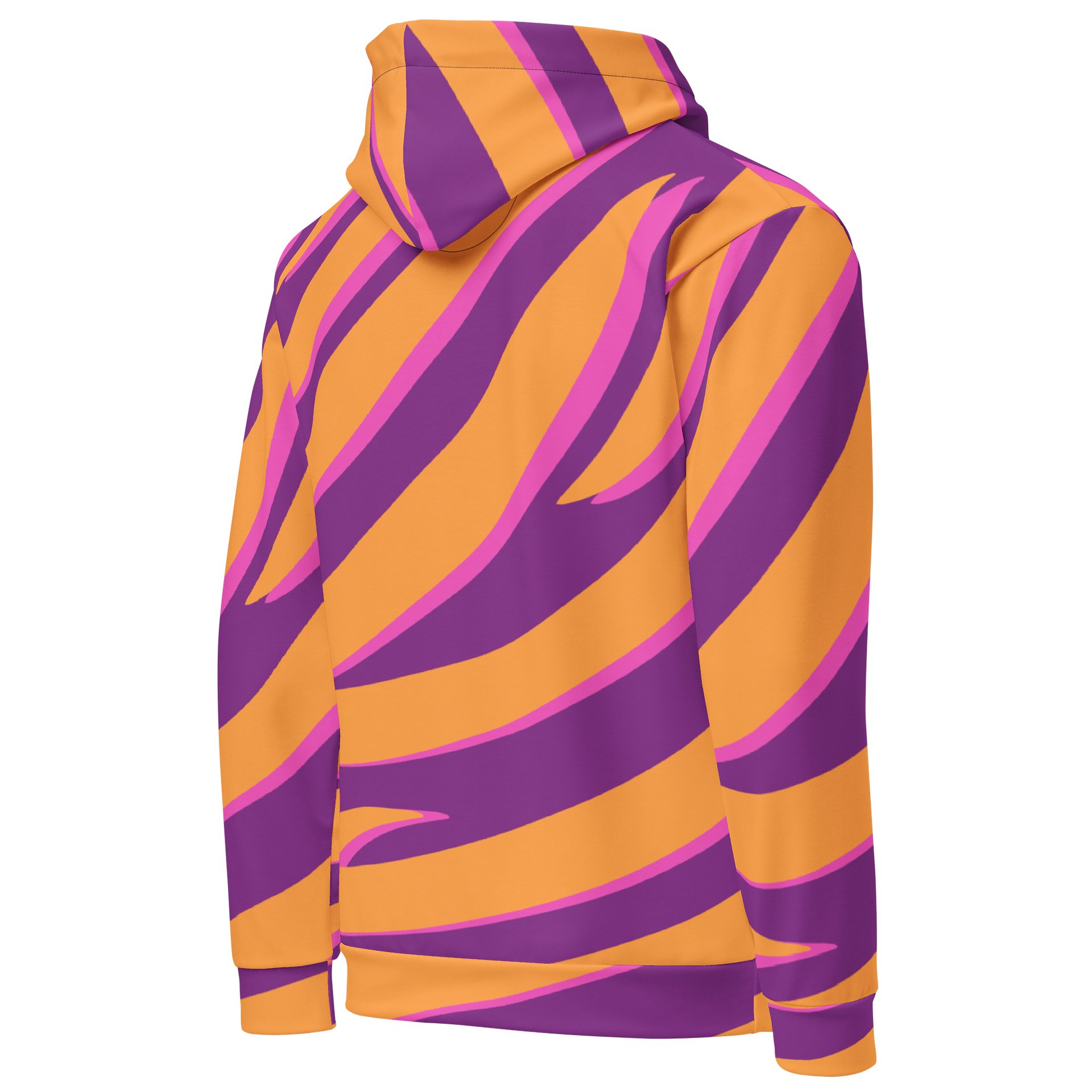 Tiger Print Graphic Hoodie – Orange Purple product image (4)