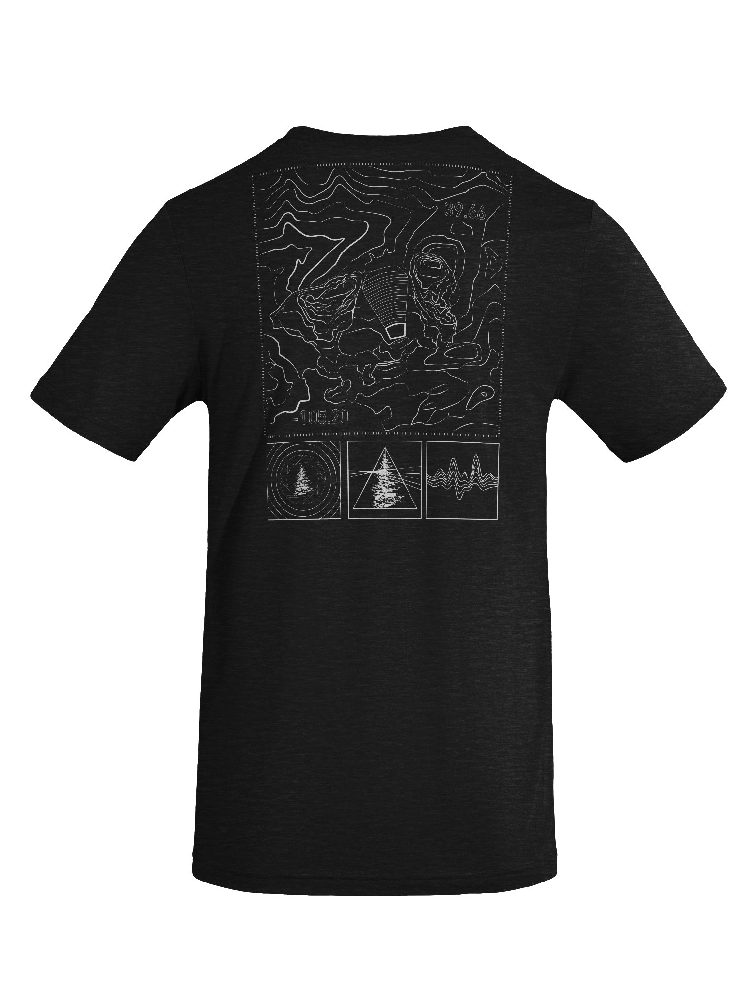 Red Rocks Topographic TShirt product image (10)