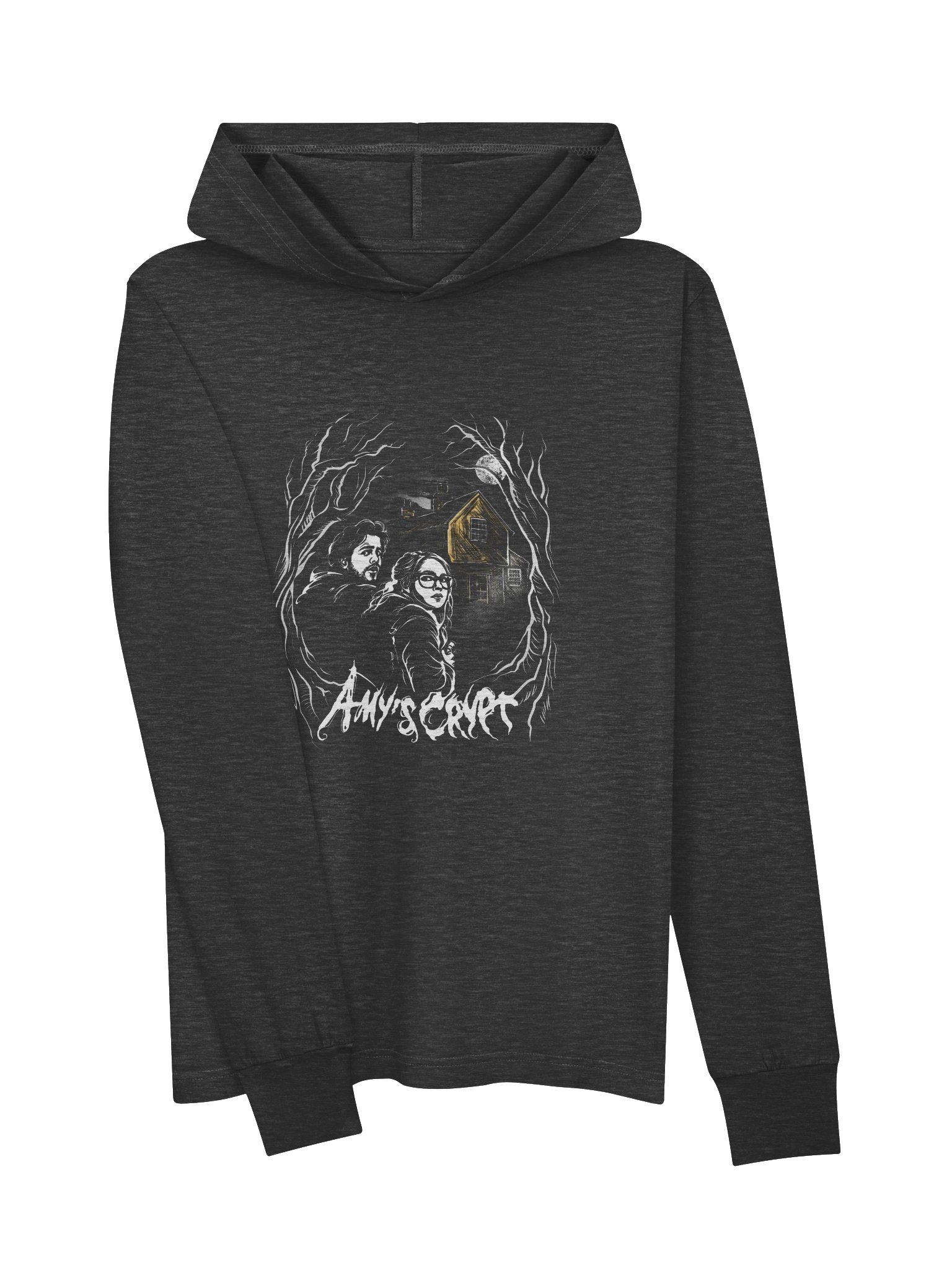 Halloween 2026 | The Cage | Long sleeve hooded tee product image (3)