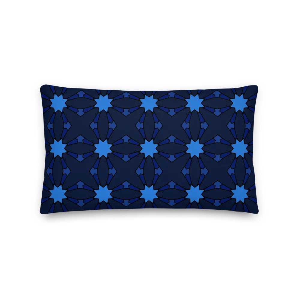 Blues 1 Throw Pillow in Design p4mOctagon_20250110_202421 product image (5)