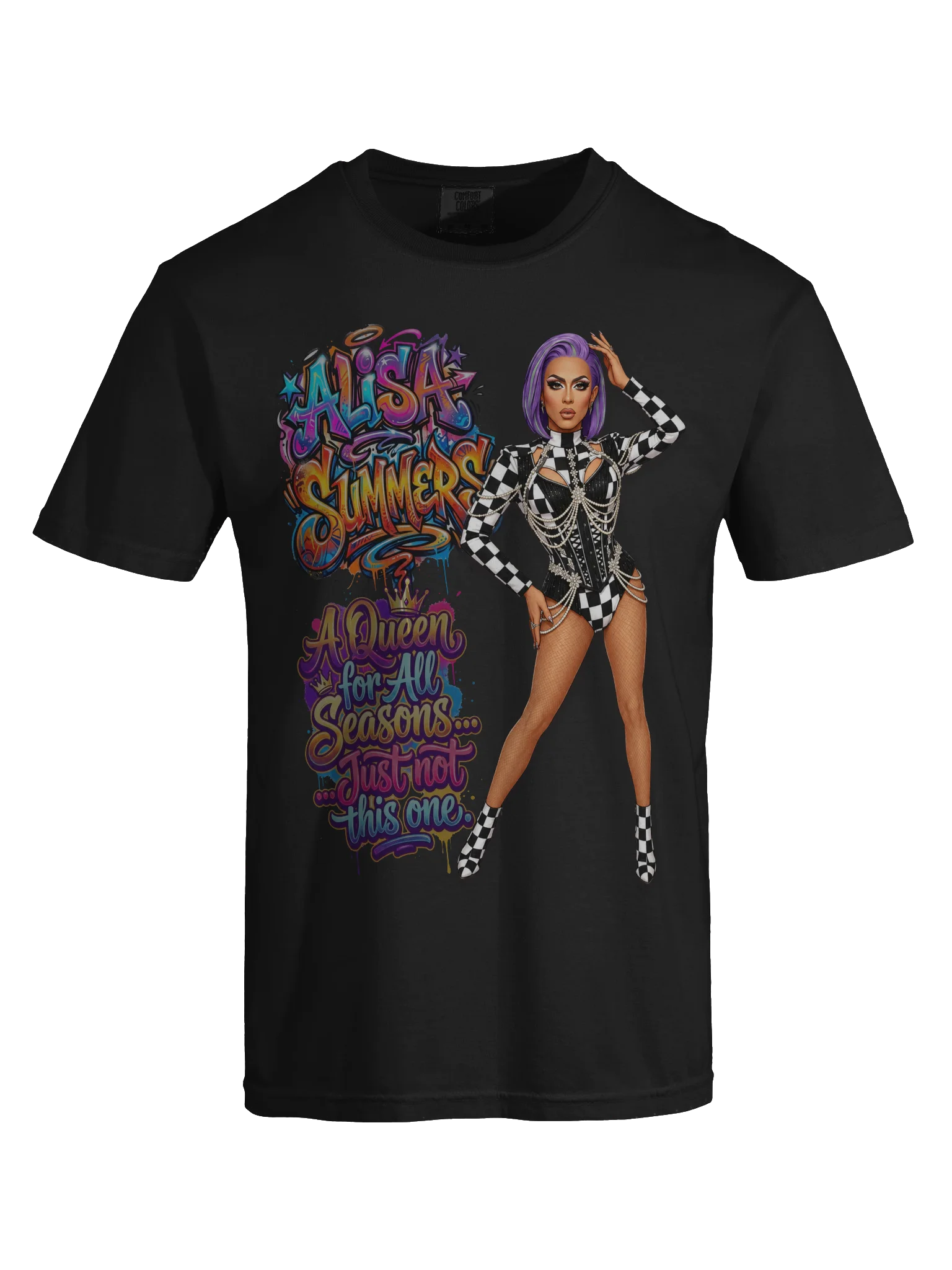 Queen for All Seasons Heavyweight Tee — Black product image (5)